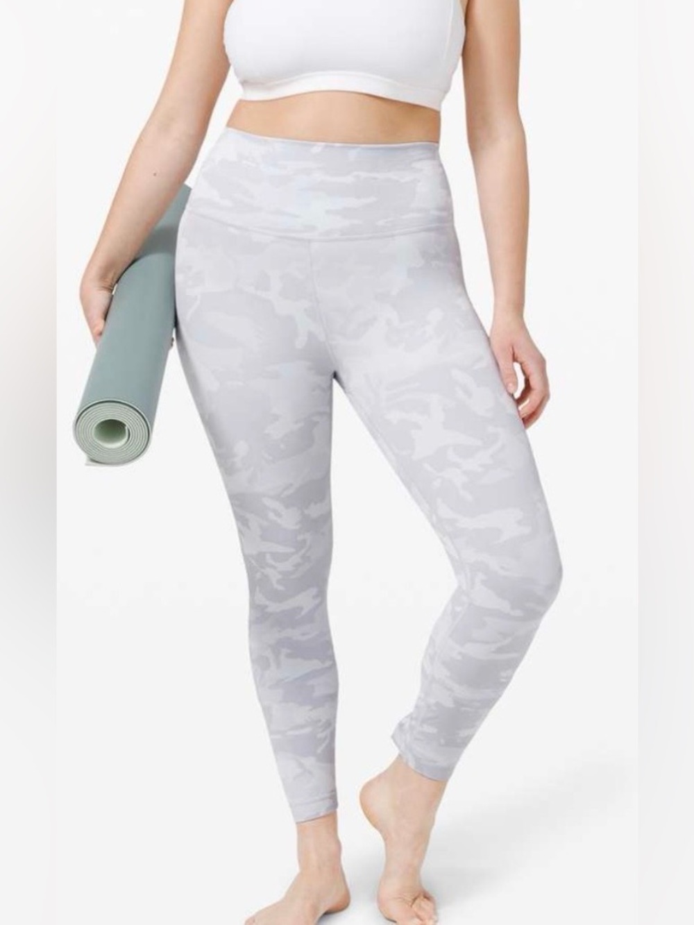 Lululemon Wunder Under High-Rise Tight 25" Luxtreme in Incognito Camo White | 8